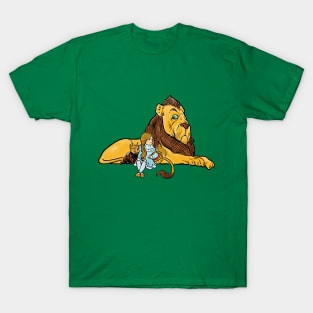 Vintage Wizard of Oz Cowardly Lion and Dorothy T-Shirt